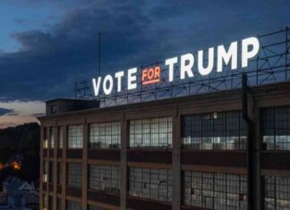 New York Company Sued by Democratic Mayor for Erecting 100-Foot ‘Vote for Trump’ Sign news-06102024-145052