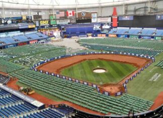 Transforming Tropicana Field into Base Camp for Florida Workers During Hurricane Milton’s Arrival news-09102024-150418