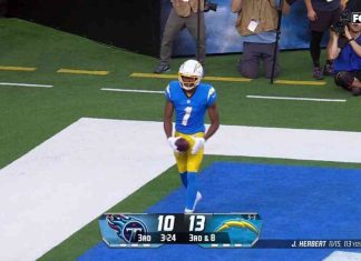 Justin Herbert connects with Quentin Johnston for a 16-yard touchdown, increasing Chargers’ lead against Titans news-11112024-031805