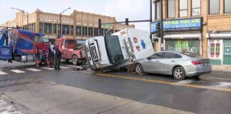 ambulance-collides-with-vehicles-after-semi-crash-in-west-englewood