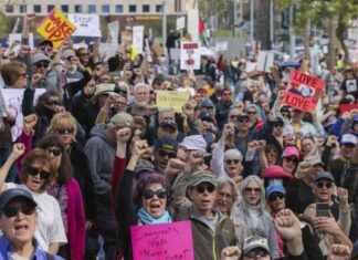 Protest in Long Beach Against Trump and Elon Musk protest-in-long-beach-against-trump-and-elon-musk