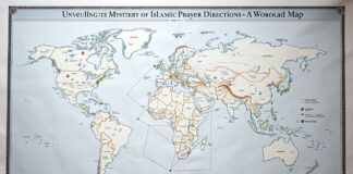 Unveiling the Mysteries of Islamic Prayer Directions: A Worldwide Map