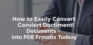 How to Easily Convert Critical Documents into PDF Formats Today